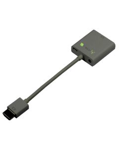 Techly IDATA-HDMI-VGA2AU video kabel adapter 0,15 m VGA+3.5mm+Micro USB Zwart
