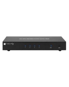 Techly IDATA-DP-KVM4 KVM-switch Rack-montage Zwart