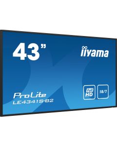 iiyama PROLITE LE4341S-B2 Digitale signage flatscreen 108 cm (42.5") LCD 350 cd/m² Full HD Zwart 18/7