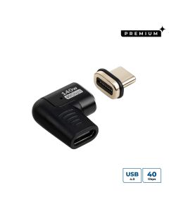 Microconnect MC-USB4CCMF-MAGNETIC USB-kabel USB4 Gen 3x2 0 m USB C Zwart