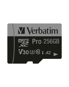 Verbatim Pro U3 256GB Micro SDXC Card