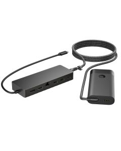 HP Universal USB-C-hub- en laptopladercombinatie