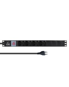 Lanview LVR-2MCH-SW-CH8 energiedistributie 8 AC-uitgang(en) 1U Zwart