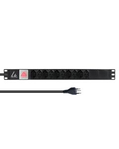Lanview LVR-2MCH-SW-CH10 energiedistributie 10 AC-uitgang(en) 1U Zwart