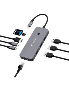 Verbatim CMH-09 USB Type-C 10000 Mbit/s Zilver