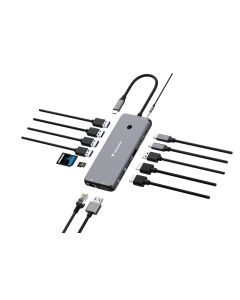Verbatim USB-C Pro multipoort-hub CMH-14: 14 poorten