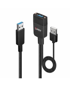 Lindy 43357 interface hub USB 3.2 Gen 2 (3.1 Gen 2) Type-A 100 Mbit/s Zwart