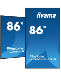 iiyama LH8665UHSB-B1 beeldkrant Kiosk-ontwerp 2,18 m (86") LED Wifi 800 cd/m² 4K Ultra HD Zwart Type processor Android 11 24/7