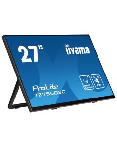 iiyama ProLite T2755QSC-B1 computer monitor 68,6 cm (27") 2560 x 1440 Pixels Quad HD LCD Touchscreen Zwart