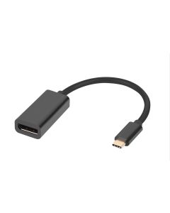 Microconnect MC-USBC-DPF1.2 video kabel adapter USB Type-C DisplayPort Zwart