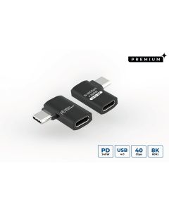 Microconnect USB4-CCFA-240W USB-kabel USB4 Gen 3x2 0 m USB C Zwart