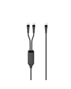 Microconnect MC-2XUSBC-100W USB-kabel USB 2.0 1 m USB C Zwart