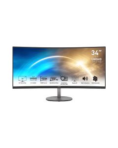 MSI PRO MP341CQDE computer monitor 86,4 cm (34") 3440 x 1440 Pixels UltraWide Quad HD Zwart