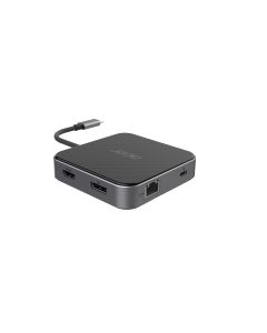 Acer 7-in-1 USB 4 Dongle Bedraad USB4 Zwart, Zilver