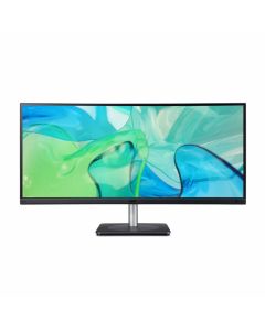 Acer CB343CUR computer monitor 86,4 cm (34") 3440 x 1440 Pixels UltraWide Quad HD LED Zwart, Zilver