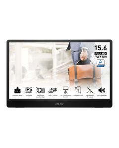 MSI PRO MP161DE E2 computer monitor 39,6 cm (15.6") 1920 x 1080 Pixels Full HD LED Zwart