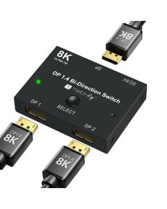 Techly IDATA-DP-2DP-8KT video switch DisplayPort