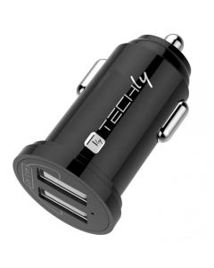 Techly IUSB2-CAR5-A48 oplader voor mobiele apparatuur Universeel Zwart Sigarettenaansteker Auto