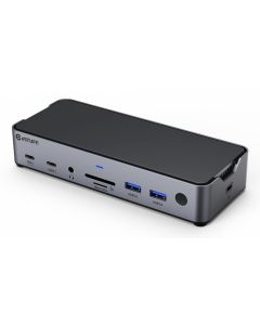 eSTUFF GLB232006 laptop dock & poortreplicator Bedraad Aluminium