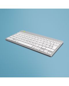 R-Go Tools Ergonomisch toetsenbord R-Go Compact Break, compact toetsenbord met pauzesoftware, QWERTY (IT), Bluetooth, wit