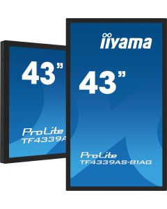iiyama TF4339AS-B1AG computer monitor 108 cm (42.5") 3840 x 2160 Pixels 4K Ultra HD LED Touchscreen Zwart