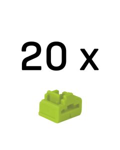 Lindy 47895 poortblokker RJ-45 Groen Acrylonitrielbutadieenstyreen (ABS) 20 stuk(s)