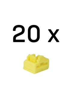 Lindy 47901 poortblokker RJ-45 Geel Acrylonitrielbutadieenstyreen (ABS) 20 stuk(s)