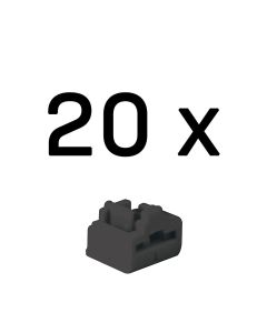 Lindy 47892 poortblokker RJ-45 Zwart Acrylonitrielbutadieenstyreen (ABS) 20 stuk(s)