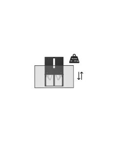 Vivolink VLMW-FLEXI-M flat panel bureau steun 2,18 m (86") Muur Zwart