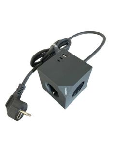 Microconnect MC-CUBE015USBMAGNETIC power uitbreiding 1,5 m 3 AC-uitgang(en) Grijs