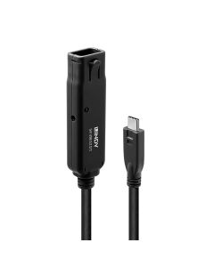 Lindy 43405 USB-kabel USB 3.2 Gen 2 (3.1 Gen 2) 5 m USB C 10 Gbit/s Zwart
