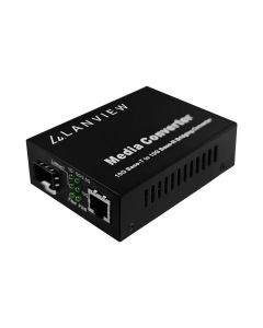 Lanview LVN-MED-SFP+-10GB-X netwerk media converter Multimode Zwart