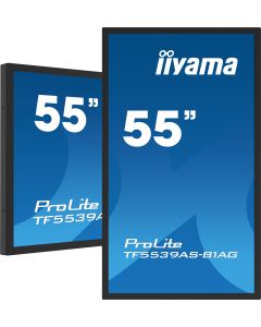 iiyama TF5539AS-B1AG beeldkrant Kiosk-ontwerp 138,7 cm (54.6") LED 435 cd/m² 4K Ultra HD Zwart Touchscreen Type processor Android 11 24/7