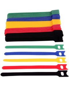 Techly 109528 kabelbinder Kabelbindmontage Klittenband Meerkleurig 10 stuk(s)