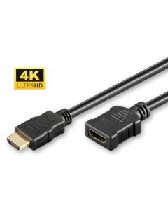 Microconnect HDM191905FV2.0 HDMI kabel 0,5 m HDMI Type A (Standaard) Zwart