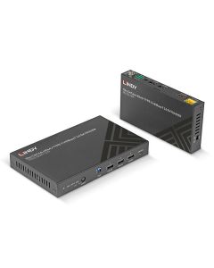 Lindy 38346 audio/video extender AV-zender & ontvanger Zwart