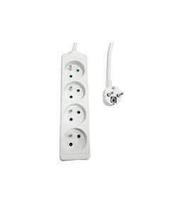 Microconnect MC-PS040300FRW power uitbreiding 3 m 4 AC-uitgang(en) Wit