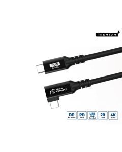 Microconnect USB3.2CC005-A USB-kabel USB 3.2 Gen 2x2 0,5 m USB C Zwart