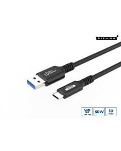 Microconnect USB3.2AC025 USB-kabel USB 3.2 Gen 2 (3.1 Gen 2) 0,25 m USB C USB A 60 W Zwart