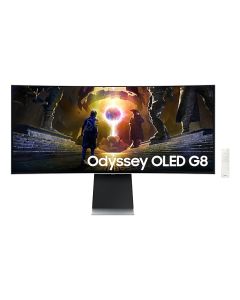 Samsung LS34DG850SUXDU computer monitor 86,4 cm (34") 3440 x 1440 Pixels UltraWide Quad HD OLED Zilver
