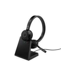 Jabra Evolve 65 TE Headset Bedraad en draadloos Hoofdband Kantoor/callcenter USB Type-A Bluetooth Zwart