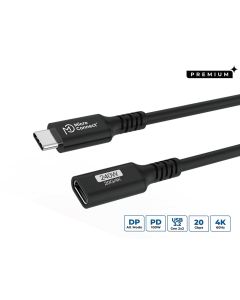 Microconnect USB3.2CC05EX USB-kabel USB 3.2 Gen 2x2 0,5 m USB C 20 Gbit/s 240 W Zwart