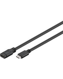 Microconnect MC-ITH-USBC-EX-002 USB-kabel USB 3.2 Gen 1 (3.1 Gen 1) 1,8 m Zwart