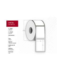 Capture CA-LB3173 printeretiket Wit
