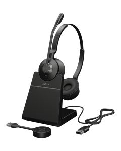 Jabra Engage 55 SE Headset Draadloos Hoofdband Kantoor/callcenter Zwart