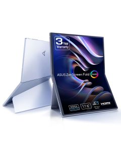 ASUS ZenScreen Fold OLED MQ17QH computer monitor 43,9 cm (17.3") 2560 x 1920 Pixels Quad HD Zilver