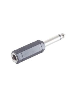 Microconnect AUDANR2 tussenstuk voor kabels 6.3mm Zwart