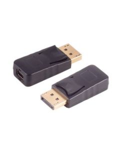 Microconnect MDPFDPM tussenstuk voor kabels Mini Displayport Displayport Zwart
