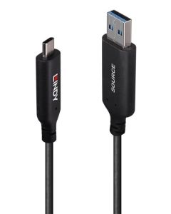 Lindy 43395 USB-kabel USB 3.2 Gen 1 (3.1 Gen 1) 10 m USB A USB C 5 Gbit/s Zwart