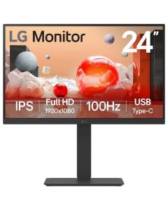 LG 24BA750-B computer monitor 60,5 cm (23.8") 1920 x 1080 Pixels Full HD LCD Tafelblad Zwart